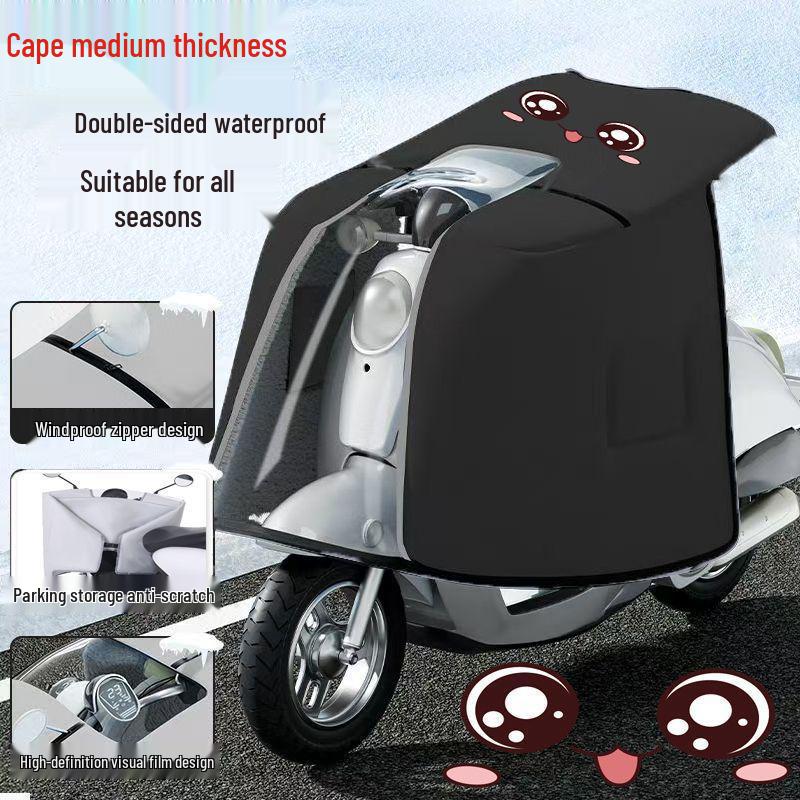 Ganzjahres-Doppelseitige Wasserdichte Windschutzscheibe für Elektrofahrräder
