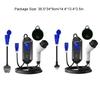 32A 7KW 5M Single-Phase 3PIN Type 2 Charging Cable CEE With LCD Display EV Charger Portable UK 13A Adapter Cable
