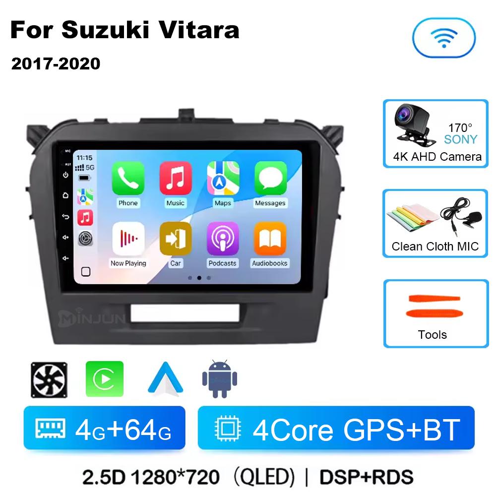 Android 14 Carplay Auto Qualcomm Car Radio Multimedia Player For Suzuki Vitara 2017 2018 2019 2020 Autoradio Stereo Head Unit