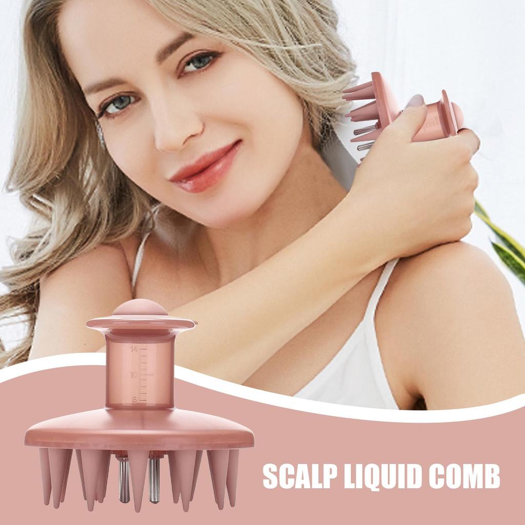 Handheld Scalp Massage Brush Scalp Applicator Scalp Massage Comb Portable Scalp Applicator Liquid Guide Comb Scalp Care Tools