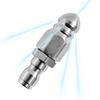Sewer High-Pressure Nozzle 1/4 Inch Quick Connector Sewer Cleaning Nozzle Pipe Cleaner Rust-Proof Attachment for Plumbing Sewage