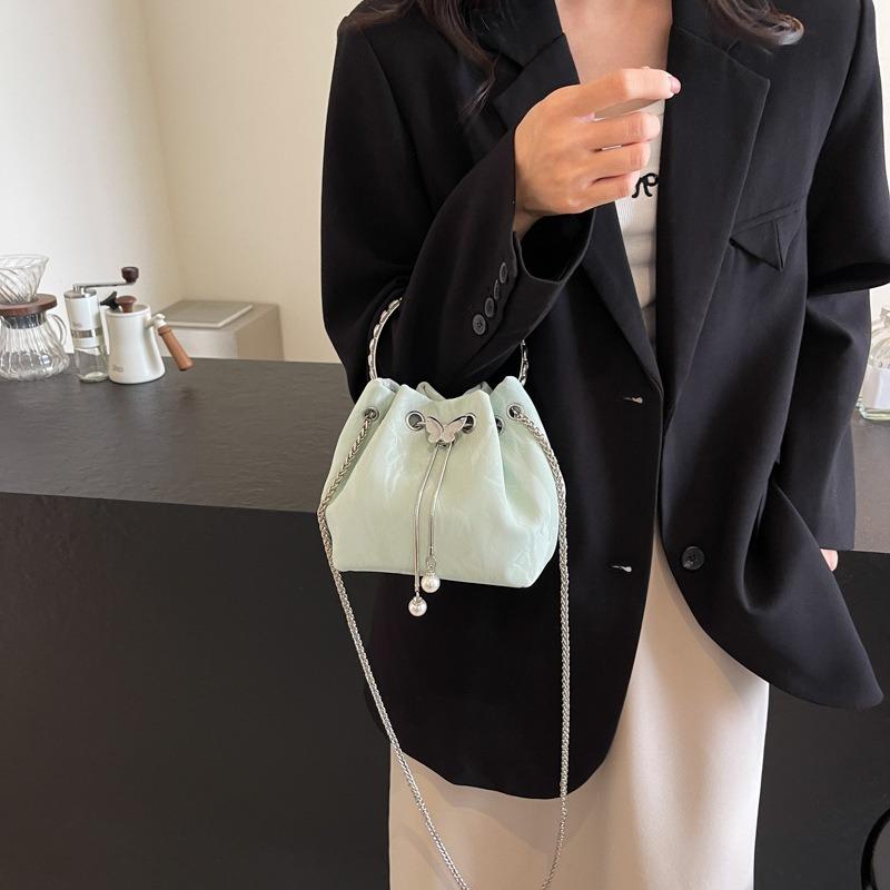 Handbag bag women's new fashion versatile chain bag niche shoulder crossbody bucket bag
