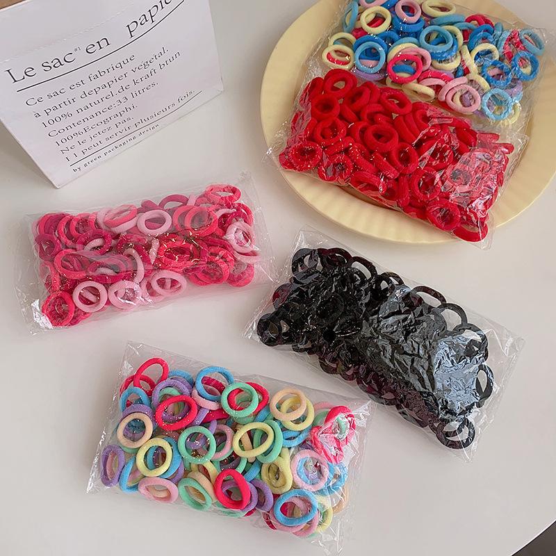 Children's Soft, Elastic Hair Bands - Gentle, Cute Towel Hair Rings for Girls