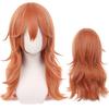 Angel Devil for Chainsaw Man Bangs Long Orange Brown Cosplay Wigs Halloween Costume Party AdultHair Wig