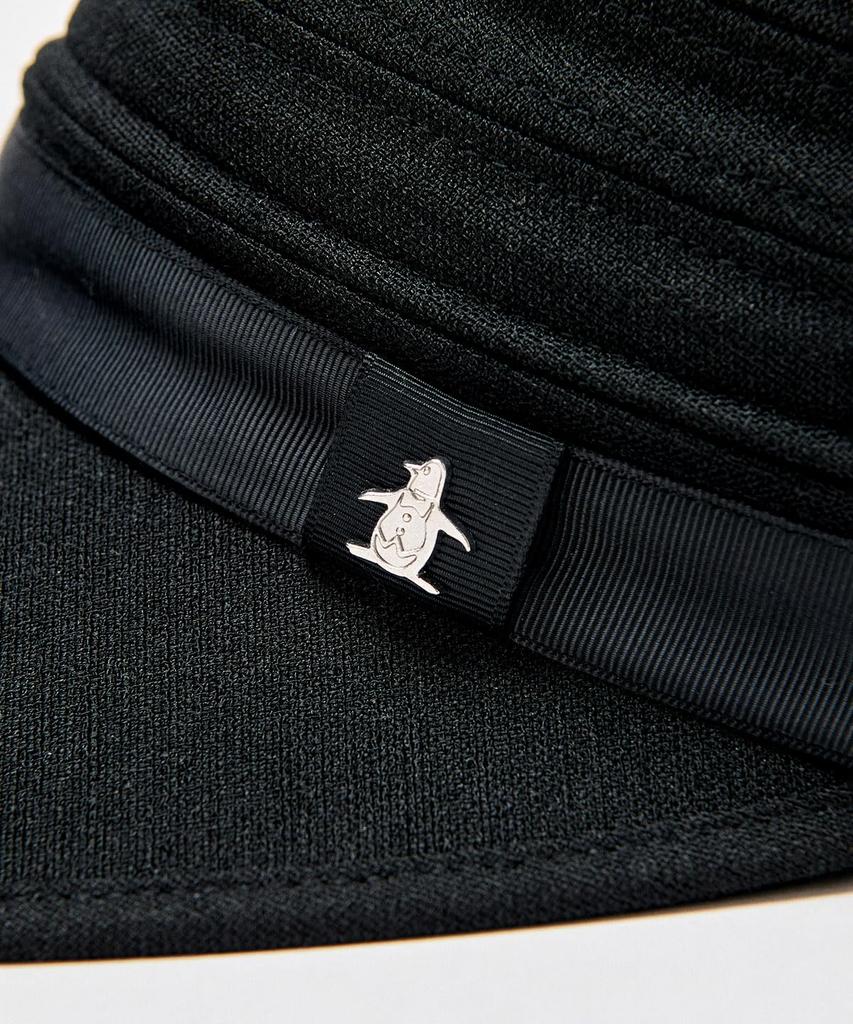 [Munsingwear] Cap, 2-way Visor, UV Protection, Heat Insulation, Linen Material, Cosmetic Care Tape, Golf, MG5SCP00L, Women's, BK00 (black)