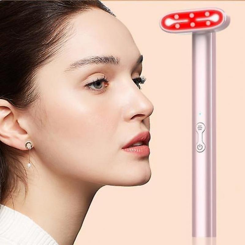 Red Light Therapy Wand Eye Massager USB Charging High Face Skin Care Tightening Fast Absorption Women 7-In-1 Eye Facial Skincare Massaging Beauty