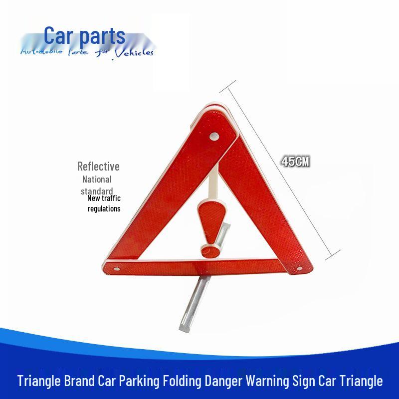 

Reflective Car Triangle Warning Sign for Parking and Breakdowns Car Side