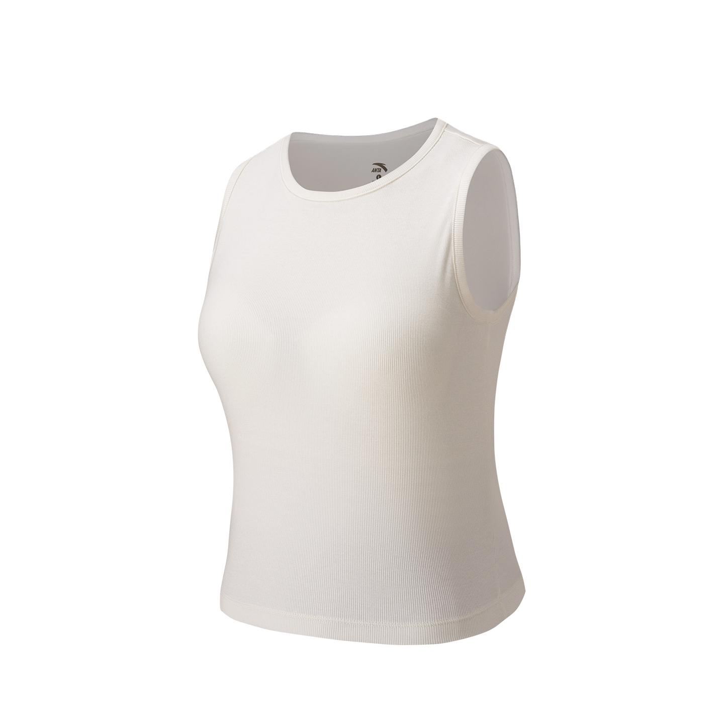 Anta Life Series Knitted Summer Vest Women tops Ivory-White 962628102-2 XS