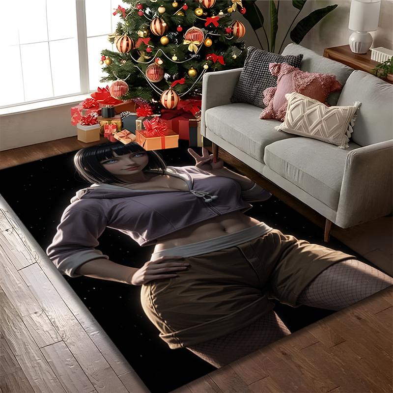 1 pièce de tapis de chaise imprimé Naruto pour utilisation à la maison, au bureau, tapis pour salon, cuisine, salle de jeux