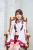 Clearstone Halloween Cosplay Costume - Women's Haori Shrine Maiden Costume (Red)