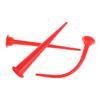 Red Eco-friendly ABS Plastic Caulking Nozzle Applicator Sausage Caulking Extension Tool Camber/Long Caulking Nozzle Set