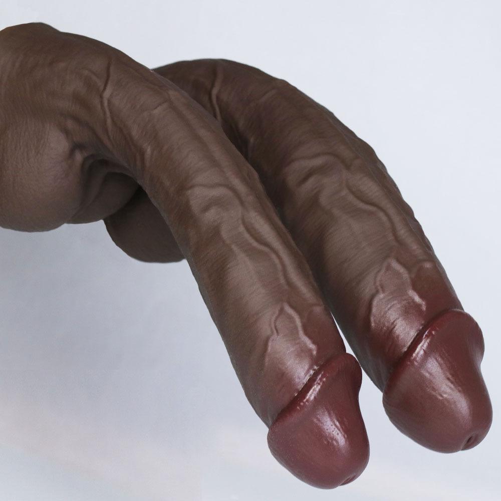 12.6" Realistic Thick Dildo – Soft Liquid Silicone Anal & G-Spot Toy with Strong Suction Cup, Hands-Free Use, Durable & Lifelike Design