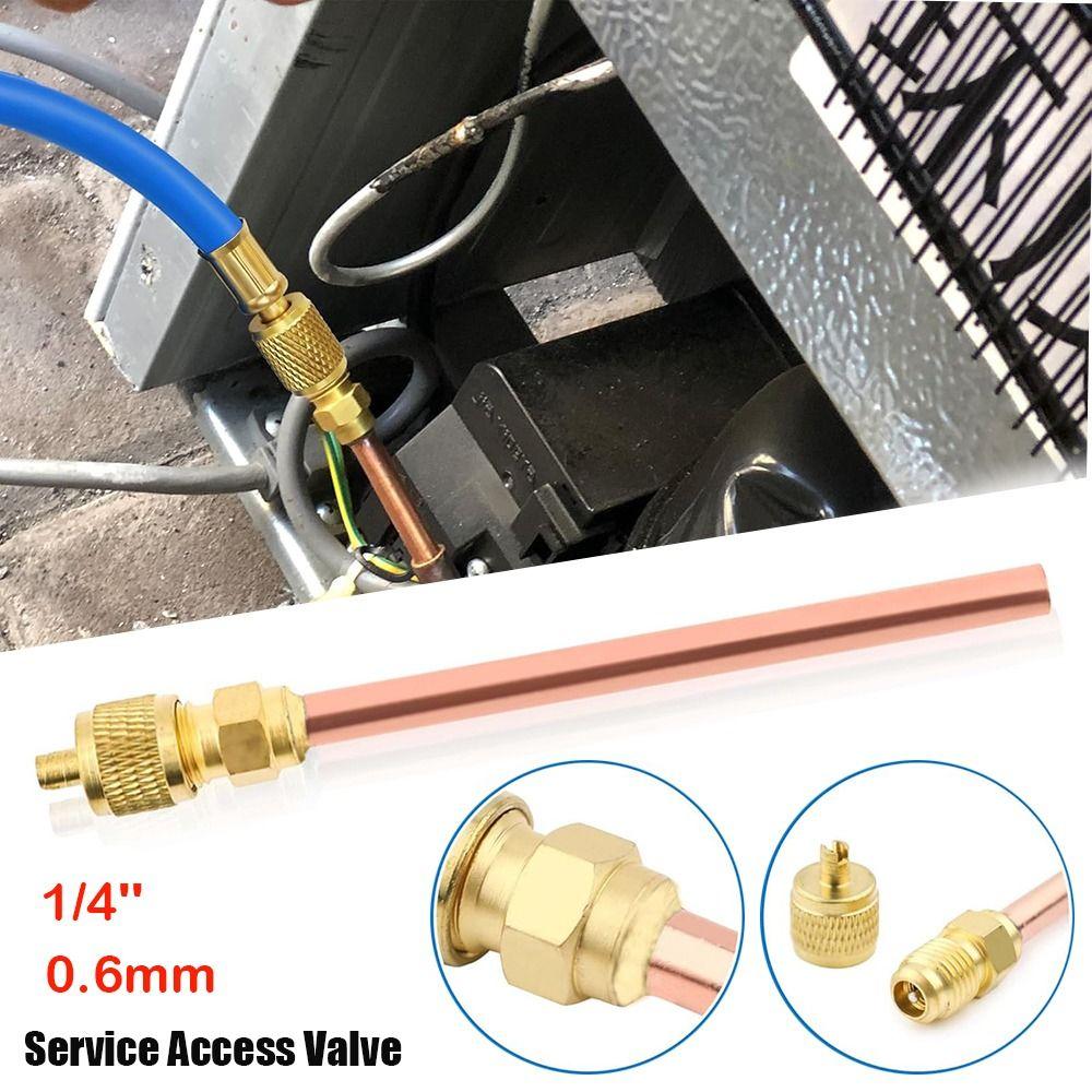 1/4'' Service Valve Thickness 0.6MM 63/120MM Air Conditioner Refrigeration Access Valve Access Valve