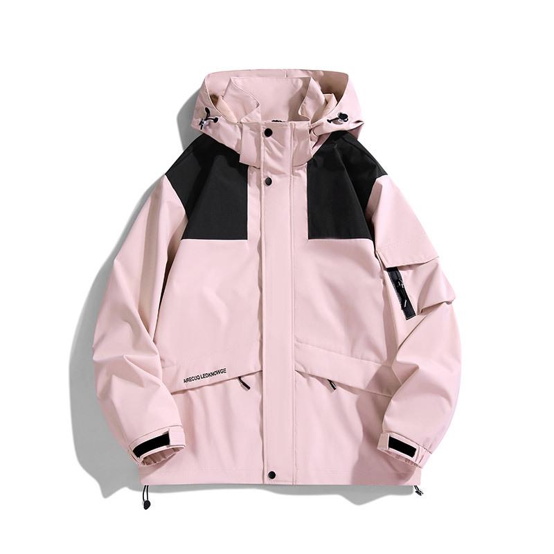 Outdoor Single-piece Windbreaker Jacket Waterproof and Windproof Couple Mountaineering Clothing Men's Sports Functional Jacket Men's Clothing