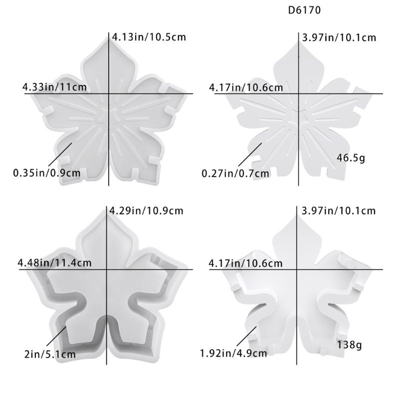 Reusable Silicones Flower Pot Mold For Handmade Epoxy Resin Creation And Soap Making Projects