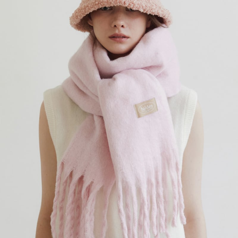 

halden heavy hairy muffler (M026_light pink) light pink