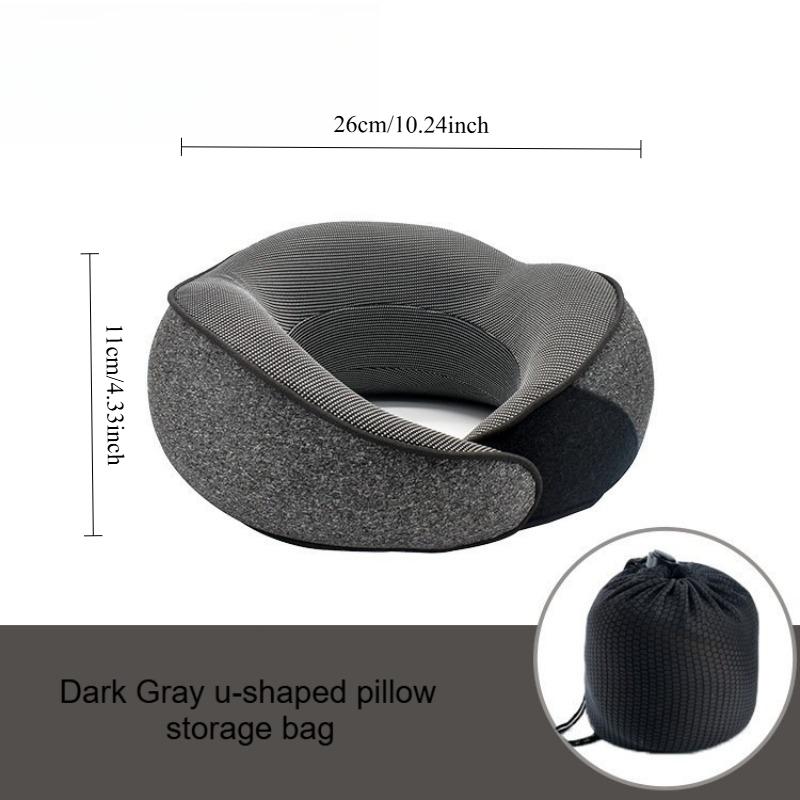Memory foam u-shaped pillow slow rebound lunch break travel pillow soft skin-friendly u-shaped neck care pillow