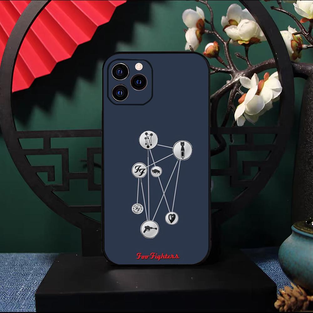 F-Foo F-Fighters Band Phone Case For IPhone 17 Pro Max 16 15 14 Pro Max 13 11 X Xs Xr 8 7Plus Silicone Cover