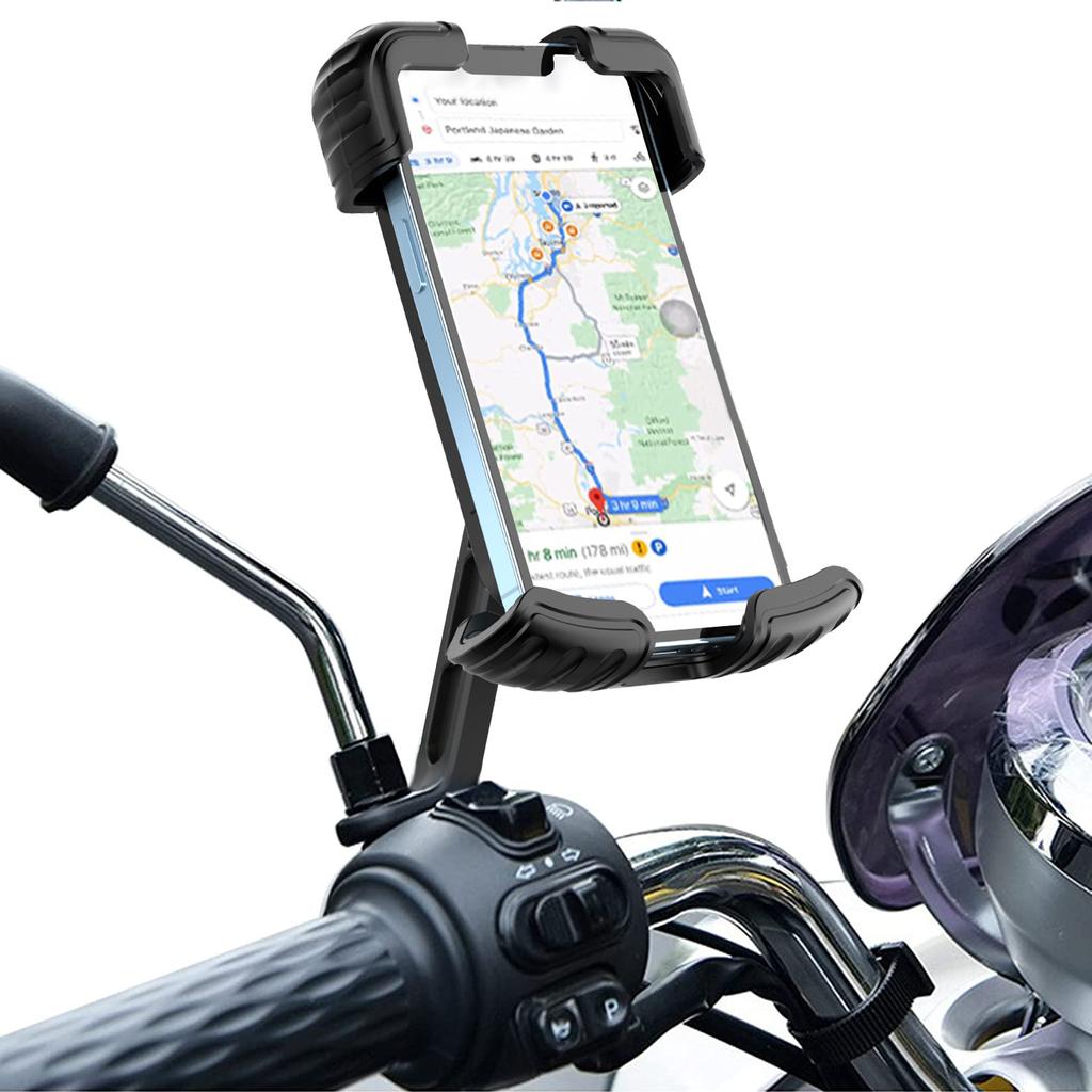 Motorrad-Telefonhalter, kabelloser Telefonhalter zum Aufladen, stoßfeste Automontage für die Navigation von Elektrofahrzeugen, Fahrradhalter
