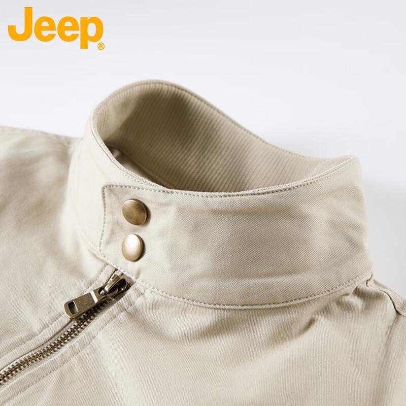 Jeep Men's American Retro Stand Collar Casual Jacket
