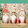 Unique Christmas Decoration Snowflake Knitted Hat Forest Old Man Doll Figurine A B C
