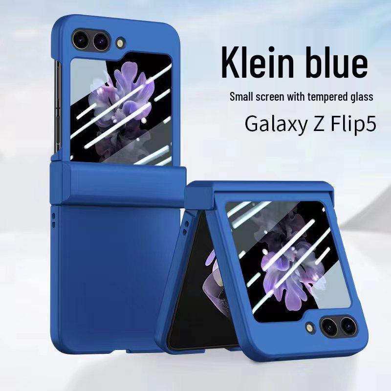 Samsung Z Flip7 Skin-Feel PC Protective Case: Full Coverage, Three-Piece Set for Flip4/5