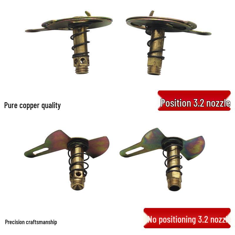 Gas Stove Accessory Kit: Liquefied To Natural Gas Conversion Nozzle, Positioning Copper Air Damper, Universal Ignition Nozzle