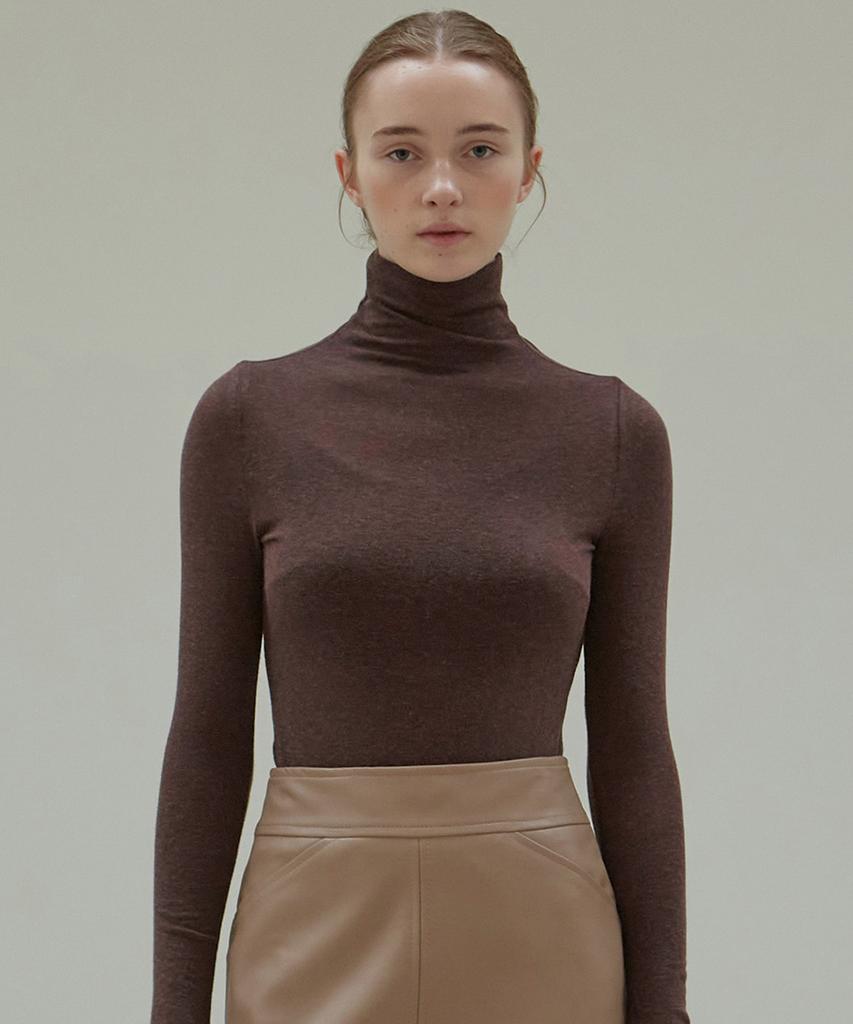 Nigaennikol [Essential] Turtleneck Slim Knit Top_5 Color (A Type)
