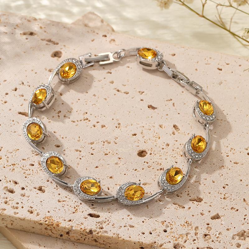 Zircon 6-character High-end Jewelry Niche Women's Luxury Multi-color Women's Bracelet