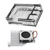 Clear Acrylic Case Support Official Active Cooler Transparent Protective Case Protective Case Box for Raspberry Pi 5 4GB/8GB