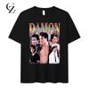 90s Retro Damon Salvatore Graphic T Shirt Unisex Harajuku Fashion Cotton Short Sleeve Tshirts Y2k Mens Gothic Clothing TShirt