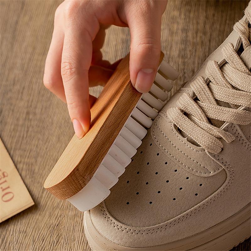 Suede Shoe Brush Plastic Handle Cleaning Stain Eraser for Suede Nubuck Material Boots Cleaner Refresher Tool