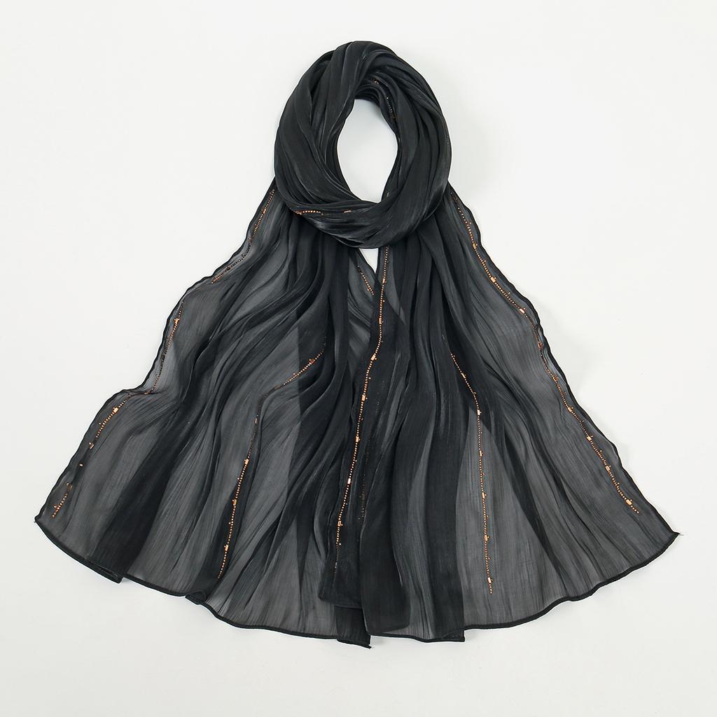 New Arrival Rhinestone Shinny Hijab Scarf For Woman Muslim Hijab Shawls Turban Veil Scarves Bandanas Headband Bufanda Foulard