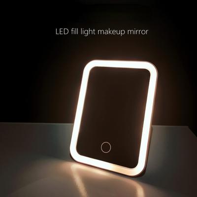 LED Touchscreen Schminkspiegel Klappspiegel Beleuchteter Schminkspiegel 3 Farben Lichtmodi USB Wiederaufladbar Kosmetikspiegel Werkzeuge