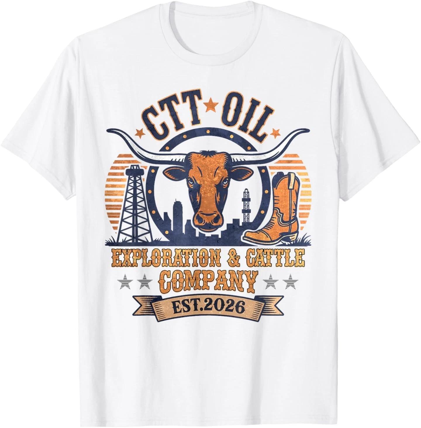 CTT Oil Exploration & Cattle Company Texas T-Shirt 4XL