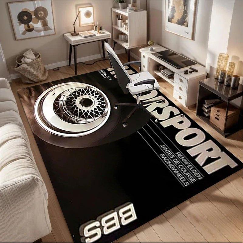 

BBS Motorsport Racing Wheels - High Performance Lightweight WheelsOffice Mat Perfect for Home Decor Office Desk Chair Rugs Chair Carpet for 60cm by 90cm