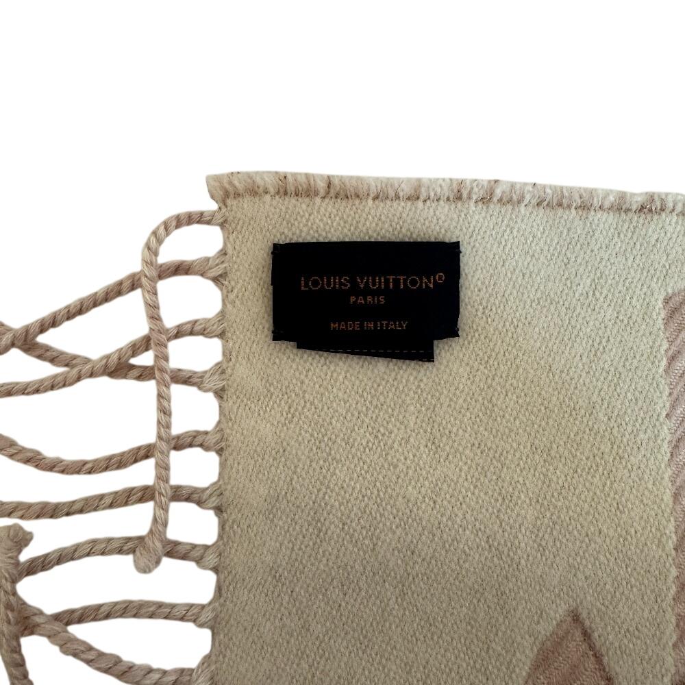 Louis Vuitton M78237 Model monogramă lână LV Essential Shine eșarfă Eșarfă lână roz Femei Folosit