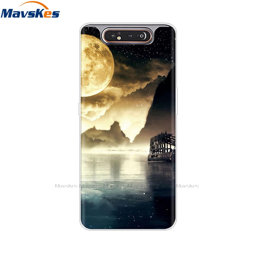 Per Samsung Galaxy A80 Custodia A805 Silicone Morbido TPU Custodia per Telefono Per Samsung A80 2019 A 80 GalaxyA80 A805F A805 SM-A805F/DS Copertura