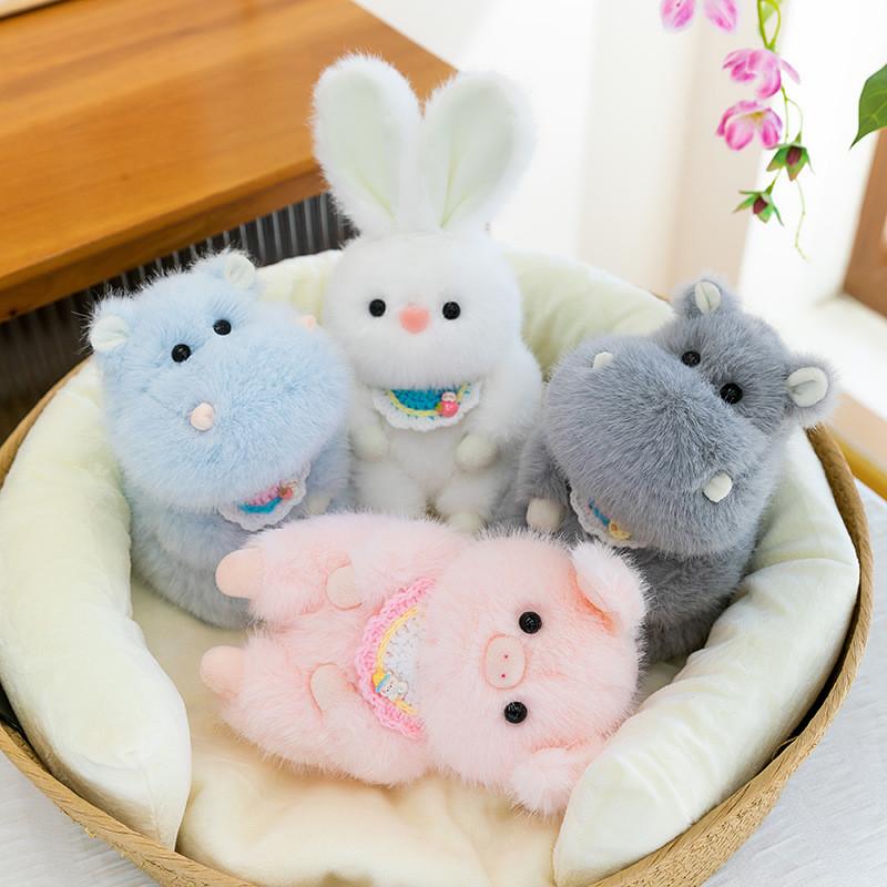 Soft Animal Stuffed Collection Featuring Pig Hippo Plush Toys For Events Kids