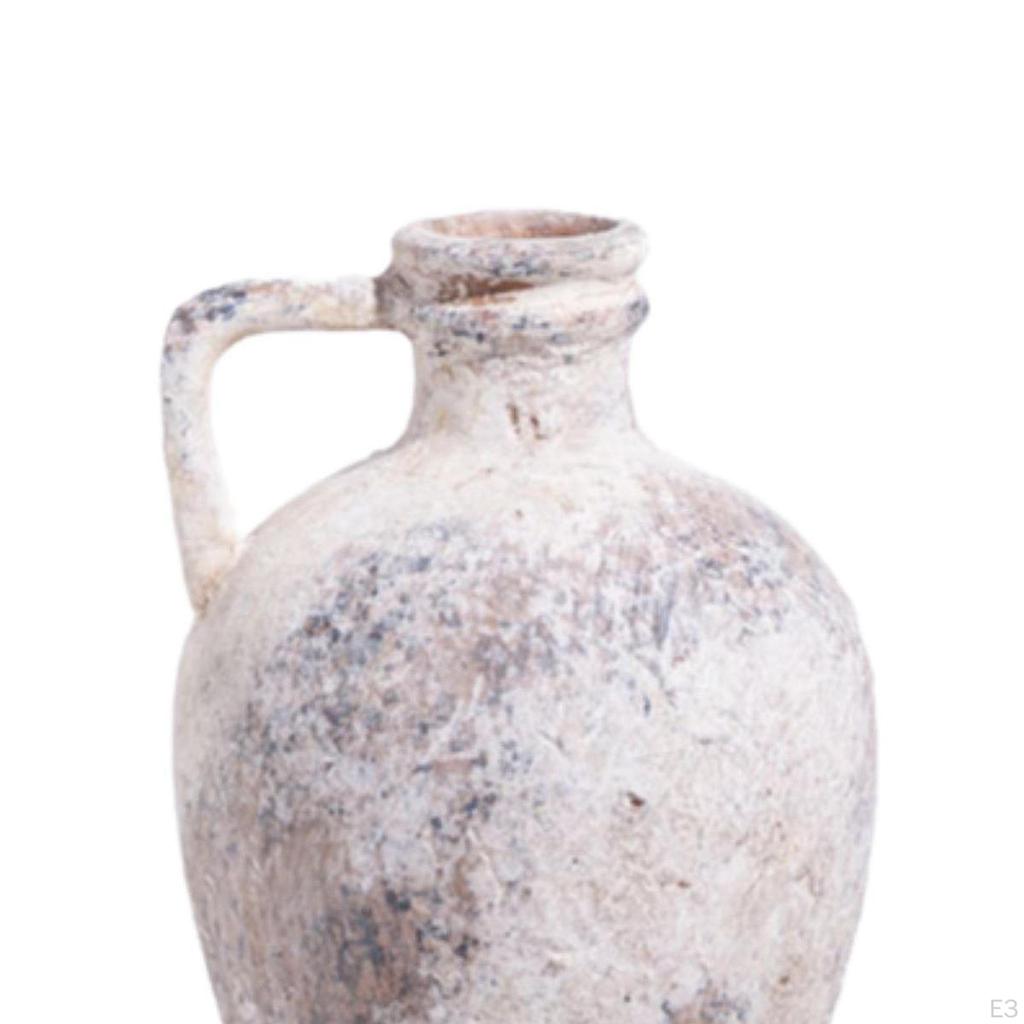 Ceramic Farmhouse Vase, Kettle Flower Pot Holder, Pottery Pitcher for Display