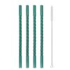 Colorful High Borosilicate Glass Straw Eco Friendly Drinking Straw 4Pcs Reusable Glass Straw Cocktail Smoothie Bar Accessories 5