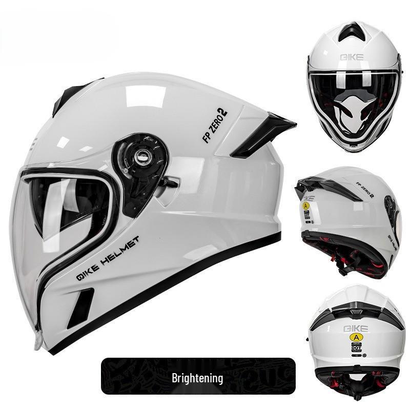 Cross-Border Motorcycle Helmet with Spoiler, Double Visors, Ghost Face Design, Unisex, Full Face, 3C/DOT Certified, All Seasons