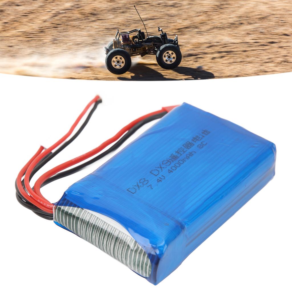 4000mAh 7.4V Transmitter Remote Control Battery For Spektrum TX Transmitter DX8 DX9 Remote Control