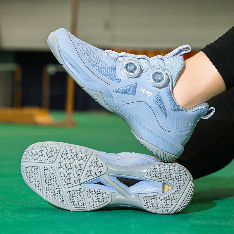 Professional Men Women Badminton Shoes Anti-Slip Tennis Gym Trainers Lightweight Sports Sneakers Outdoor Shoes Blue