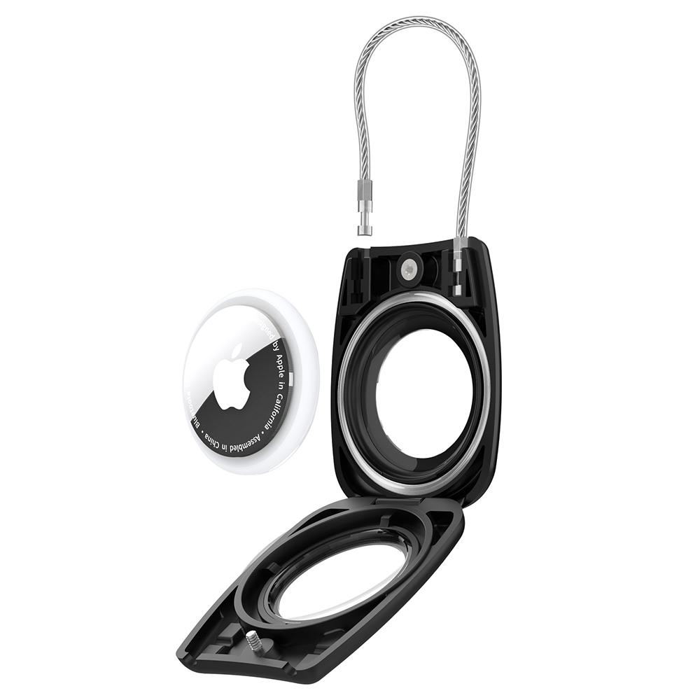 Waterproof Hard PC Protective Case for AirTag Bluetooth-compatible Tracker with Wire Cable