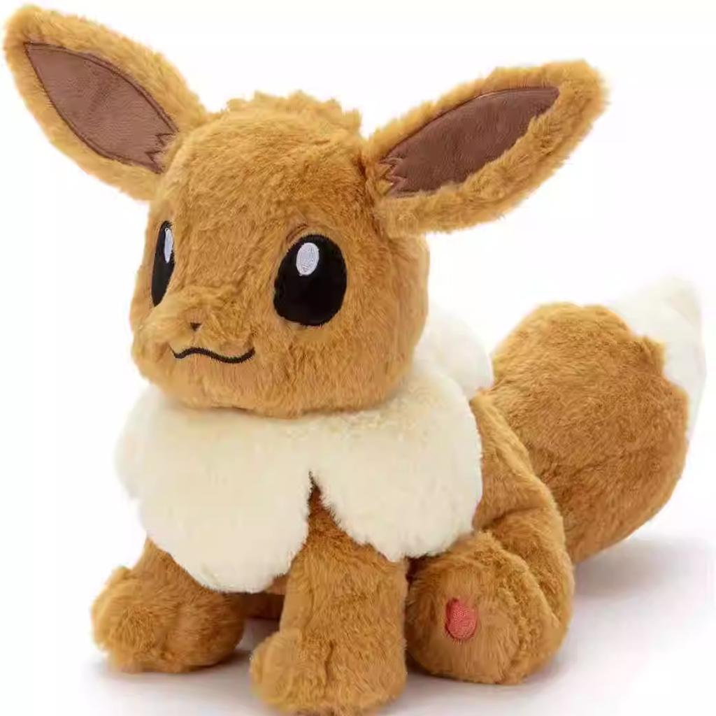 Genuine Japanese Eevee S#/M# Cute Soft Plush Toy Doll Can Sitting Standing Children Birthday Christmas Gifts