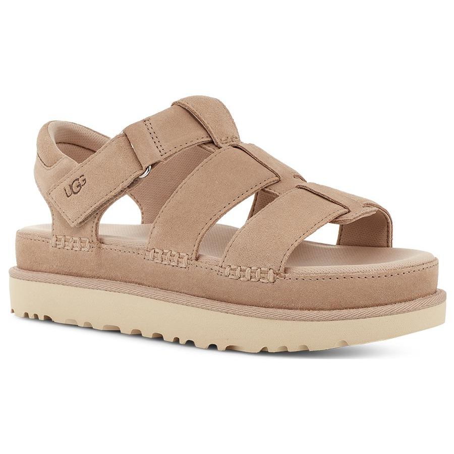 UGG Goldenstar Strap Platform Sandal Driftwood Women Sneakers Cream 1137890-DRI