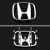 50/53mm ABS Car Steering Wheel Emblem Sticker Accessories For Honda Civic FIT Accord Prelude CRV 5th City CRZ CRX Jazz HRV Pilot