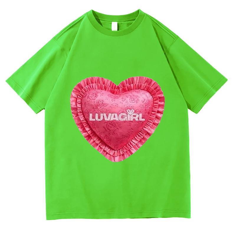 

Coco Jones LUVAGIRL TShirt Tour Short Sleeve Merch Tee Women Unisex Crewneck Fashion Tshirt Unisex Aesthetic Tops Streetwear Tops 4XL