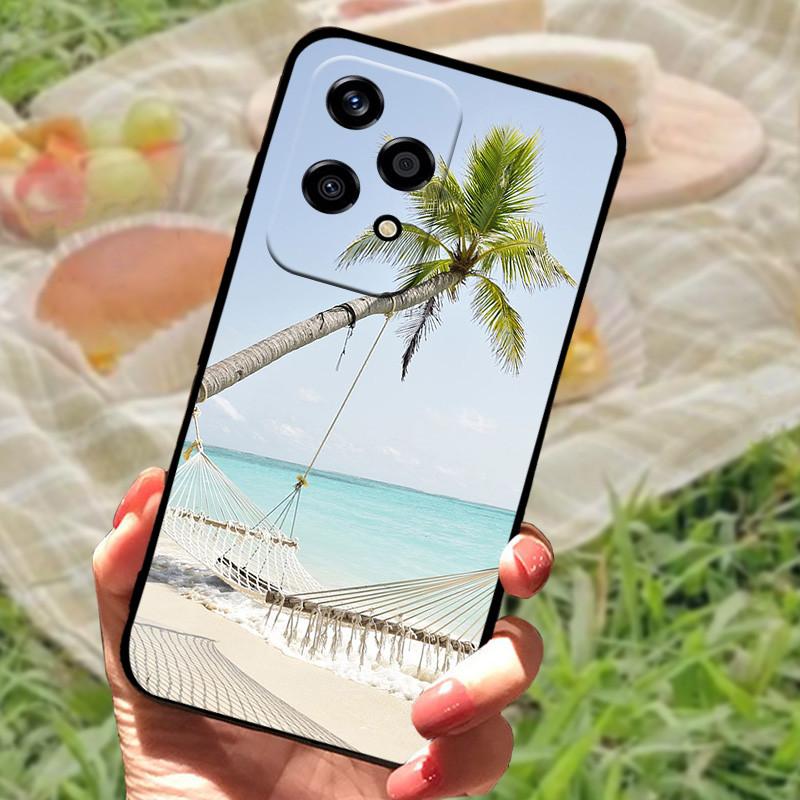 For Honor 200 Lite Case Cover Honor200 Lite Silicone Soft Marble Black Bumper Funda Coque for Honor 200 Lite 5G Full Protective